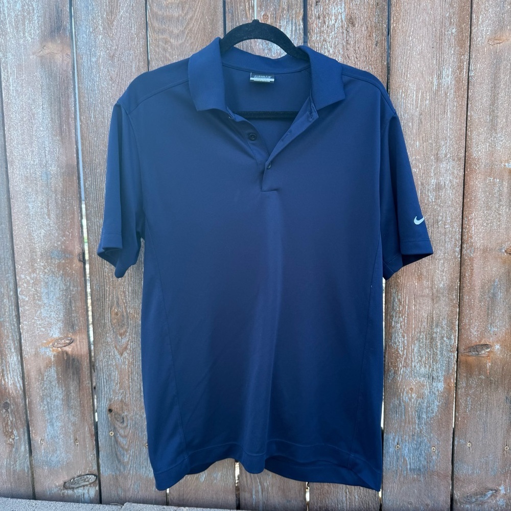 Nike Golf Men’s Navy Polo Shirt Dri Fit Size Medium
